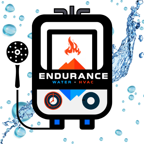 Icon of a water heater, representing Endurance's water heater repair and maintenance services. The icon features a simple outline of a water heater tank with clear, clean lines, symbolizing reliability and efficiency.